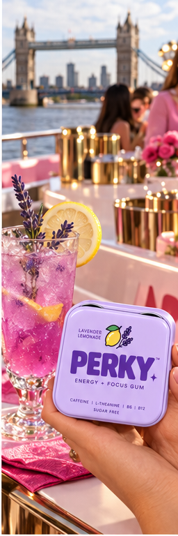 PERKY MOCKTAILS featuring Lavender Lemonade PERKY gum