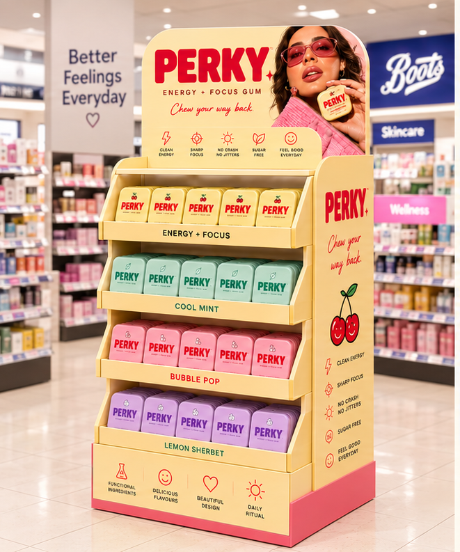 THE FULL STAND PERKY retail activation
